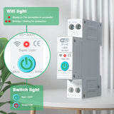 1 x RAW Customer Returns Jadeshay WiFi Smart Circuit Breaker, Power Measurement Smart Home DIN Rail Energy Meter with 3 Timing Modes for Remote Control, 1P 63A - RRP €26.4