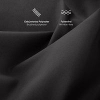 1 x RAW Customer Returns Blumtal Duvet Cover Set for 90 Bed - Microfiber Duvet Cover Set 155x220 and 1 Pillowcase 70x40, Oeko-Tex Certified, Very Soft and Breathable - Anthracite - RRP €24.99