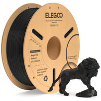 1 x RAW Customer Returns ELEGOO PLA Filament 1.75mm Black 1KG, PLA Plus 3D Printer Filament, Harder and Stronger 3D Printing Materials, Dimensional Accuracy -0.02mm, Compatible with FDM Printers 1KG Spool, 2.2lbs  - RRP €19.99