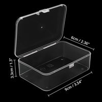 1 x RAW Customer Returns BELLE VOUS Small Plastic Storage Box Transparent with Hinged Lid 12 Pack 9 x 6 x 3.3 cm Mini Plastic Boxes for Small Beads, Pills, Jewelry, Screws Sorting Box, Craft Accessories - RRP €18.14