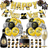 18 x Brand New WIDEBG New Year s Eve Decoration 2024 New Year Balloons New Year s Eve Decoration Happy New Year Banner Cake Decoration Champagne Bottle Foil Balloons Star New Year s Decoration 2024 Party 39 Pieces  - RRP €386.28