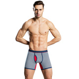 2 x Brand New Nuofengkudu Men s Boxer Shorts 4 Pack Retro Shorts Striped Pouch Sport Boxer Short Environmental Fit Athletic Hipster Boxers-2 Size S - RRP €67.98