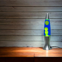 1 x RAW Customer Returns Signes Grimalt - Table lamp Lava 40 cm blue-yellow 83627 - RRP €39.95