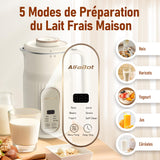 1 x RAW Customer Returns AlfaBot N2 Nut Milk Machine, Automatic Almond Milk Machine for Homemade Plant Milk, Oat, Soy, Dairy-Free Drinks, 1000ml Soy Milk Machine - RRP €118.02