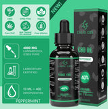 1 x RAW Customer Returns CBD OIL Pure CBD Oil 40 10 ml 4000 mg CBD enriched hemp oil base 0 THC mint extract 400 drops PREMIUM cannabidiol Rich in fatty acids Manufactured in EU-GMP - RRP €23.18