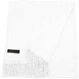 1 x RAW Customer Returns CJ Apparel Pashmina Scarf, Shawl, Stole, Wrap, Face Cover, Brilliant White, Solid Color, Brilliant White A1014a, One size - RRP €27.6