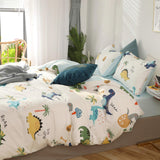 1 x RAW Customer Returns GETIYA Newest Baby Bedding 100x135 Cotton Children Dinosaur Bedding Cartoon Duvet Cover Dino Pattern Reversible Bedding Cotton with Pillowcase 40x60 Boys Girls Bedding Single Bed - RRP €26.92