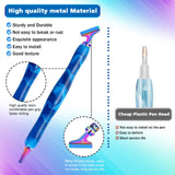 1 x RAW Customer Returns Souarts 5D Diamond Painting Accessories Pen Set 14 20, Drill Pen with 45 Thread Metal Replacement Pen Heads for Mosaic Making Nail Art Diamond Painting Rhinestone Colorful Blue, 20PCS  - RRP €14.11