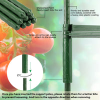 1 x RAW Customer Returns Pack of 3 tomato trellises, plant holders, trellis plants, robust tomato cage, plant support stake garden flower support climbing grid for growing climbing plants flowers vegetables 123 cm  - RRP €25.2