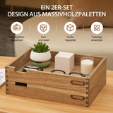 1 x RAW Customer Returns KIRIGEN Stackable Office Letter Organizer Wooden Desk Tray 2 Pack Wooden Two Tier Tray for Desktop Organizer with Metal Label Card Holder Inbox Tray for Desk - RRP €34.99