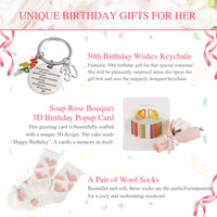 1 x RAW Customer Returns 30 Gifts for Women, 30th Birthday Gift for Women, Funny Birthday Gift Set for Women, 30th Birthday Gift for Mom Wife Sister Teacher Colleague Best Friend - RRP €22.99