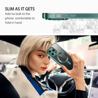 1 x RAW Customer Returns DUEDUE Case for iPhone 14 Pro Max 6.7 inch Compatible with MagSafe , Protective Case for iPhone 14 Pro Max Case, Slim TPU Silicone Anti-Slip Magnetic Charging Protective Case Alpine Green - RRP €21.6