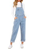 1 x RAW Customer Returns Roskiky Women s Summer Jeans Dungarees Women s Jumpsuit Women s Long Costume Gardener Sky Blue Women s Costume Chicme Fashion Women s Sky Blue XS - RRP €43.36