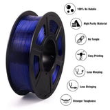 1 x RAW Customer Returns PETG filament 1.75mm, IEMAI 3D printer filament, PETG 1kg spool for 3D printers, 3D filament printing materials, transparent blue - RRP €22.18