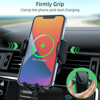 1 x RAW Customer Returns Car phone holder with charging function 15W Qi charging station car wireless charger car holder for iPhone Galaxy OnePlus Xiaomi etc. - RRP €26.99