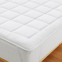 1 x RAW Customer Returns Autsel mattress protector mattress topper 90x190cm Beautiful for mattress topper up to 30 cm mattress cover suitable for allergy sufferers for support and protection from dirt White - RRP €32.45