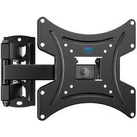 1 x RAW Customer Returns PERLESMITH TV wall mount, swiveling tilting TV mount for 13-42 inch flat curved TVs or monitors up to 20kg, max. VESA 200x200mm black  - RRP €16.8