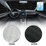 1 x RAW Customer Returns Car Windscreen Sun Shade Replacement for Ford Transit Van MK7 2006-2013, 3PCS Sunshade Windshield Protection Set, Internal Thermal Mat Set with Storage Bag, 100 Occlusion - RRP €46.18