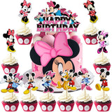 1 x Brand New HGSHUO cake decoration for Minnie cake decoration birthday cake decoration children s birthday cake topper Happy Birthday cupcake topper Mouse cake decoration birthday decoration 49 pieces - RRP €13.1