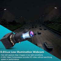 1 x RAW Customer Returns ELP USB Camera 1080P Low Illumination Webcam 5-50mm Optical Zoom Lens Variable Focus IMX323 Camera USB Compatible with Mac Windows Android, 2MP Full HD Web Camera USBFHD06H-SFV 5-50  - RRP €87.72