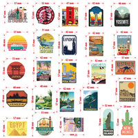 1 x RAW Customer Returns EUFFO Vintage Sticker Set 50 Pieces Travel Stickers for Suitcase Laptop Bicycle Scrapbook Motorcycle Skateboard Helmet Car Waterproof Aesthetic Decoration Sticker Bomb - RRP €7.04