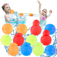 23 x Brand New Water Bombs Self-Closing Reusable, 5 Second Quick Fill Water Bombs Set, Self-Closing Silicone Water Balloons Splash Balls for Children Summer Outdoors, Pool 12 Pieces  - RRP €201.48