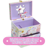 1 x RAW Customer Returns Jewelkeeper Musical Jewelry Box with Ballerina and Two Removable Drawers, Glitter Design - Swan Lake Melody - RRP €29.75