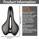 1 x RAW Customer Returns SPGOOD Bicycle Saddle Men Women Comfortable Wide Soft Gel Ergonomic Bicycle Saddle with Cover Wrench for Mountain Bike MTB Trekking Road Bike Exercise Bike E-Bike Bicycle Seat 27 16cm - RRP €24.89