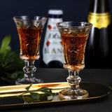 1 x RAW Customer Returns Srgeilzati stemmed port glasses, liqueur glasses, shot glasses, limoncello glasses 6  - RRP €17.14