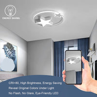 1 x RAW Customer Returns LED ceiling light, 36W ceiling lamp for children s rooms, 55cm children s room lamp ceiling dimmable with remote control, creative star ceiling lamp LED for children s rooms, baby rooms, bedrooms, living rooms - RRP €84.46