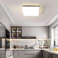 1 x RAW Customer Returns Riserva Square LED Ceiling Light, 48W Modern 4500K Natural White LED Ceiling Light, 30 CM IP44 Ceiling Light Applicable in Bathroom, Living Room, Kitchen, Bedroom, Hallway, Balcony, Garage - RRP €28.39