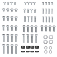 1 x RAW Customer Returns BONTEC Universal TV Mounting Kit Package for All TVs Hardware Includes M4, M5, M6, and M8 Screws, Washers and Spacers for TVs up to 80 , Silver  - RRP €11.7