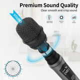 1 x RAW Customer Returns Aveek Karaoke Microphone, Handheld Wireless Microphone System with Rechargeable Receiver Work 6 Hours , Wireless Microphone for Karaoke, Singing, Party, Wedding, DJ, Speech - RRP €46.38