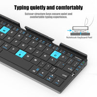 1 x RAW Customer Returns Sikai Foldable Bluetooth Keyboard, Compact Folding Keyboard English Layout Keyboard, Mini Foldable Wireless Keyboard for Tablet PC, Rechargeable Portable Keyboard for Smartphone iPad - RRP €59.99