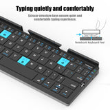 1 x RAW Customer Returns Sikai Foldable Bluetooth Keyboard, Compact Folding Keyboard English Layout Keyboard, Mini Foldable Wireless Keyboard for Tablet PC, Rechargeable Portable Keyboard for Smartphone iPad - RRP €59.99