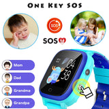 1 x RAW Customer Returns EURHOWING children s smartwatch GPS tracker and phone, smartwatch alarm clock, match game, SOS camera - touch screen 3-15 birthday phone call gift Christmas gifts, light blue, EURHOWING163621, one size - RRP €81.67