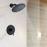 1 x RAW Customer Returns SaniteModar concealed shower system black, hidden shower fittings, complete set with rain shower - RRP €49.54