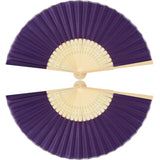 1 x RAW Customer Returns Foldable Hand Fans, 2 Pack Silk Fabric Bamboo Chinese Wedding Fans for Men and Women Folding Fans for Wedding Performance Dance Decoration Festival Dark Purple, Classic Style  - RRP €8.99