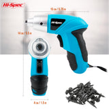 1 x RAW Customer Returns HI-SPEC Small Cordless Screwdriver in Blue with Rechargeable 3.6V Battery and LED Light. 26-piece Accessories - For Everyone, Big or Small - RRP €21.99