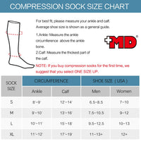 1 x Brand New  MD 20-30 mmHg Compression Stockings Men and Women Support Stockings for Running, Sports, Nurses - RRP €27.6