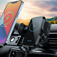 1 x RAW Customer Returns Car phone holder with charging function 15W Qi charging station car wireless charger car holder for iPhone Galaxy OnePlus Xiaomi etc. - RRP €26.99