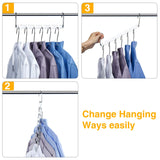 1 x RAW Customer Returns HOUSE DAY Clothes Hangers Space Saving Non-Slip Closet Organizer 8 Pieces Made of Metal for Heavy Clothes L26cm - RRP €17.03