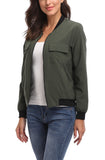 1 x RAW Customer Returns MISS MOLY Bomber Jacket Womens Flight Jacket Zip Up Lightweight Jacket Multi-Pocket Green Medium - RRP €40.33