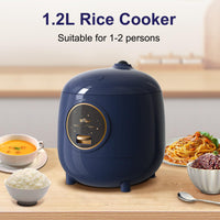 1 x RAW Customer Returns Bear 1.2L Rice Cooker 2 Cups Cooked Small Rice Cooker Steamer with Removable Non-Stick Pot One-Touch Keep Warm Function Mini Rice Cooker for Grain Veggie - RRP €34.27