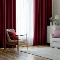 1 x RAW Customer Returns MIULEE Curtains Wine Red Opaque with Eyelets, Beautiful Soft Blackout Curtains for Darkening Rooms, Set of 2 Darkening Curtains Bedroom Living Room Thermal Curtain Cold Protection 140 x 225 cm - RRP €32.5