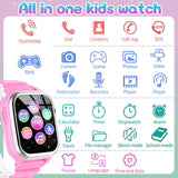 1 x RAW Customer Returns Smartwatch 26 Games, Phone, Pedometer, Calorie -SOS, for Boys Girls HD Camera, Music Player, Video, Stopwatch, 3-12 Year Old Kids Christmas Birthday Gifts - RRP €37.99