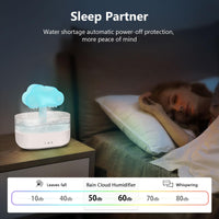 1 x RAW Customer Returns Rain Cloud Humidifier, 200ml, Mushroom Lamp Water Drops Rain Sounds Device with 7 Colors Night Light, Timer, 2-in-1 Aroma Diffuser Rain Cloud Humidifier for Room, Bedroom, Children s Room - RRP €40.33