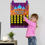 1 x Brand New Ramazan Calendar Children, Ramadan Calendar, Ramadan Calendar 2024, 30 Day Eid Mubarak Countdown Calendar Felt, Ramazan Calendar for Ramadan Decoration Purple A  - RRP €16.8