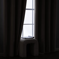 1 x Brand New EMEMA Pack of 2 100 opaque blackout curtains, velvet curtains with eyelets, thermal curtain, eyelet curtain, blackout curtains for bedroom, living room, 140 x 260 cm, ivory white - RRP €55.54