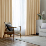 1 x RAW Customer Returns MIULEE Curtains Beige Opaque with Eyelets, Beautiful Soft Blackout Curtains for Darkening Rooms, Set of 2 Darkening Curtains Bedroom Living Room Thermal Curtain Cold Protection 140 x 200 cm - RRP €38.74